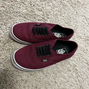 Maroon vans